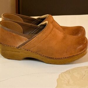 Dansko Brown Leather Mules